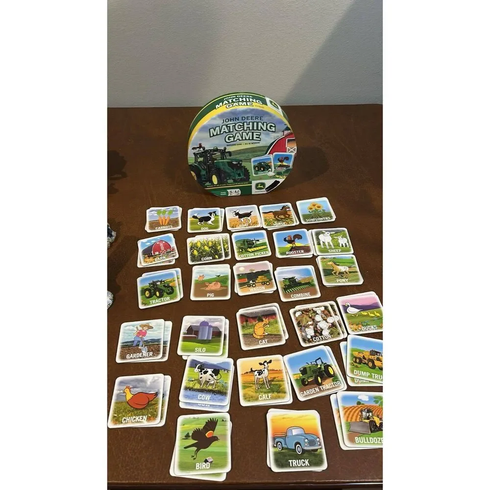 John Deere Matching Game Preschool Farm Game Masterpieces Complete
